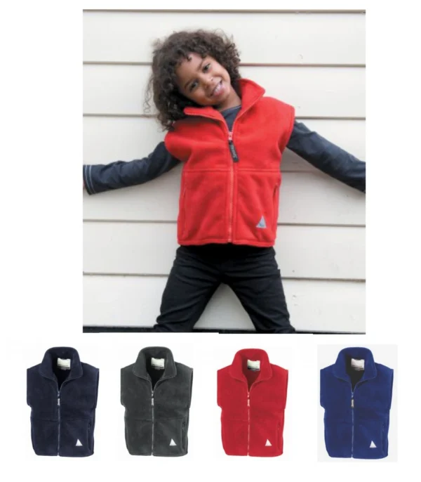 Result RS37B Kids/youths Polartherm Fleece Bodywarmer